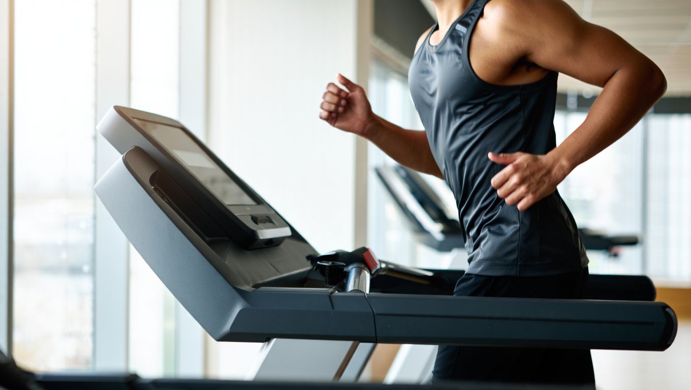 Tapis de course running couverture sans texte ni marque visible